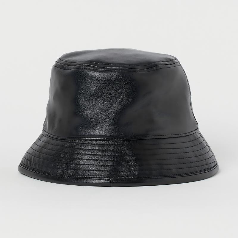 1-5. LeatherFaux Leather bucket hat (1)