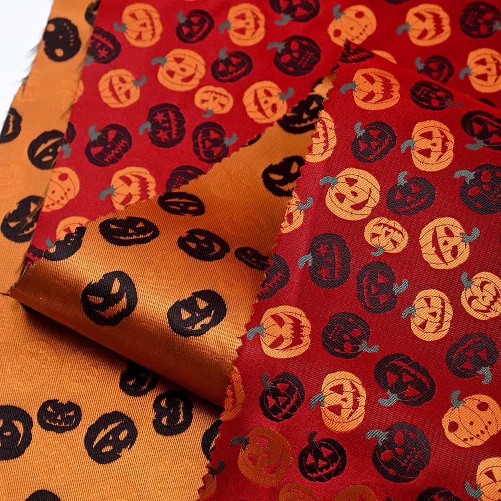 Halloween Pumpkin Tie Fabric (3)