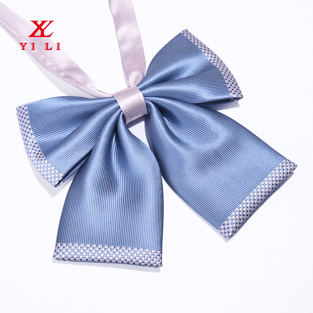 China Polyester Ladies Adjustable Pre tied Bowtie Bow Ties for