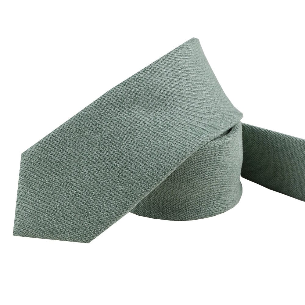 Solid linen tie (2)